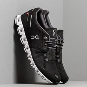 On Cloud Running Shoes Black and White